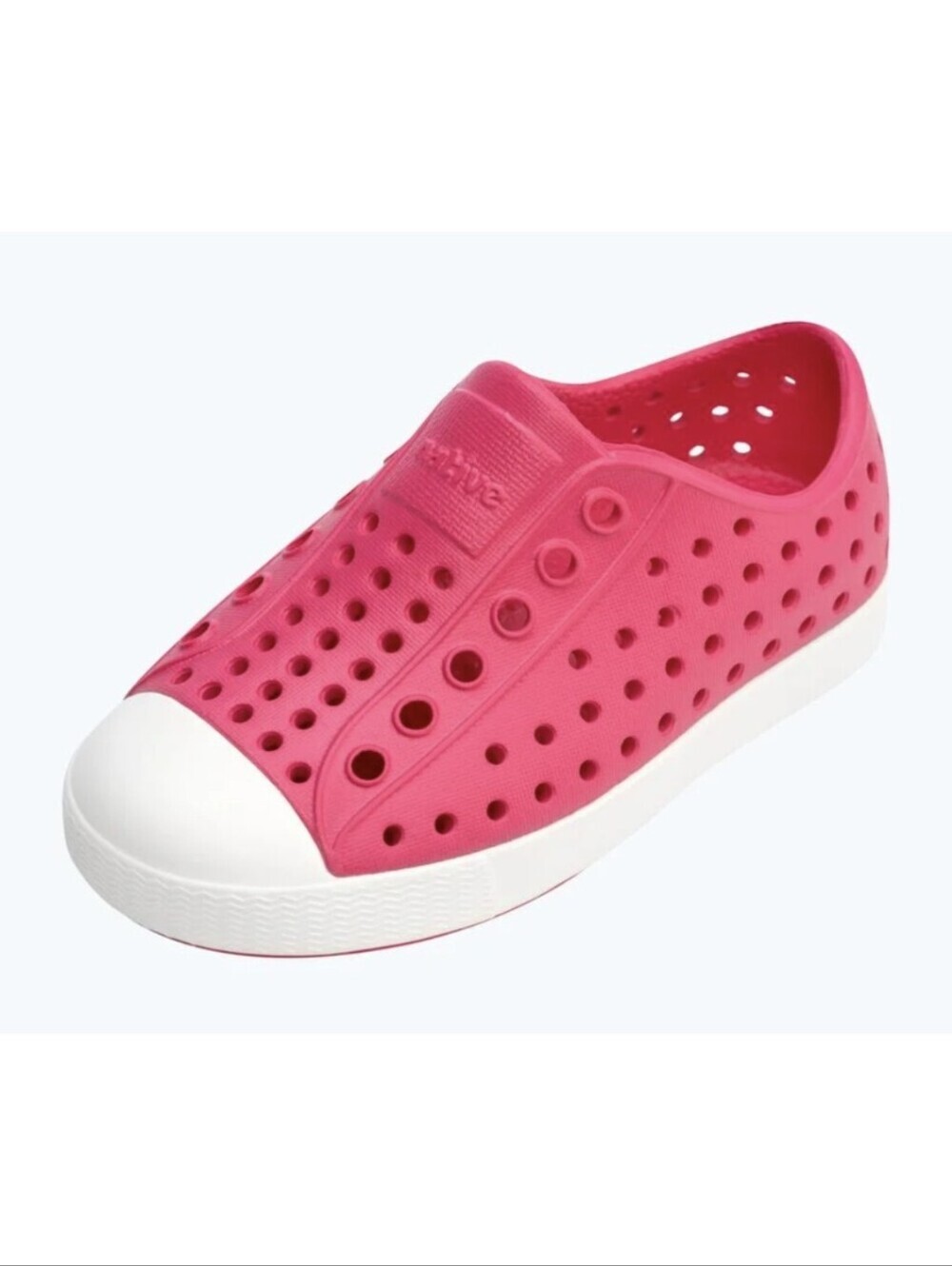 Native Jefferson Shoes - Hollywood Pink/Shell White Baby C7